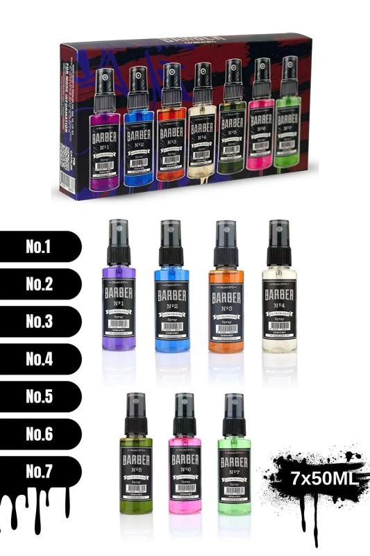 Набір одеколонів Marmara Barber Cologne Spray Set 7x50 мл - фото