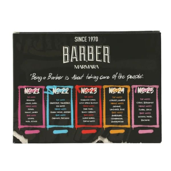 Набір одеколонів Marmara Barber Graffiti Cologne Spray Set 5x50 мл - фото