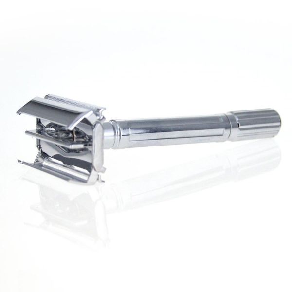 Т-образный станок для бритья The Shave Factory Shave Safety Razor с футляром и лезвиями - фото