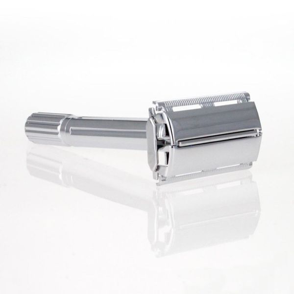 Т-образный станок для бритья The Shave Factory Shave Safety Razor с футляром и лезвиями - фото